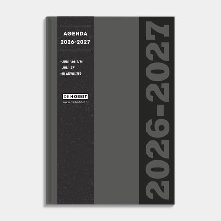 De Hobbit Schoolagenda 2026-2027 ±A5 Grijs