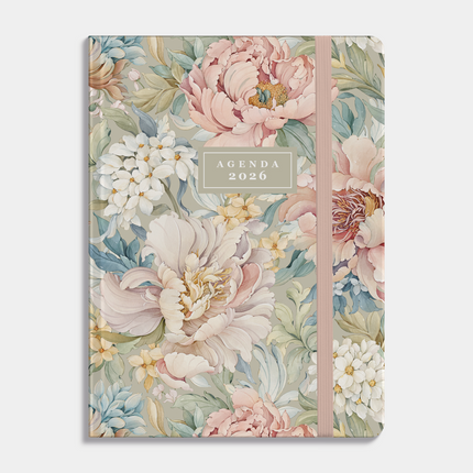 De Hobbit Soft Pocket Agenda 2026 Vintage Bloemen