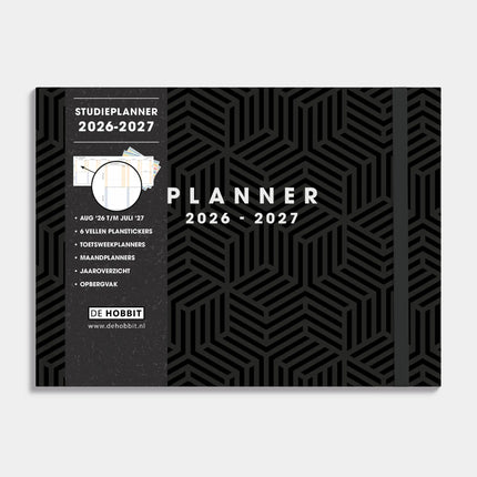 De Hobbit Studieplanner 2026-2027 A5+ Geometrisch