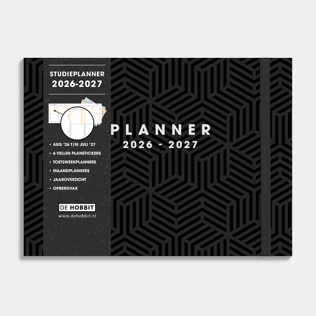 De Hobbit Studieplanner 2026-2027 A5+ Geometrisch