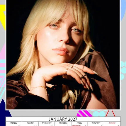 Dream Billie Eilish Kalender 2027 A3