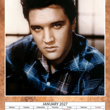 Dream Elvis Presley Kalender 2027 A3