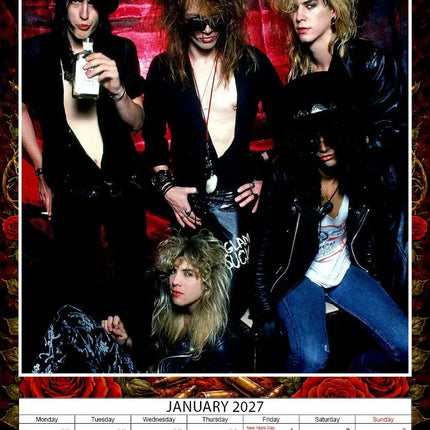 Dream Guns N' Roses Kalender 2027 A3