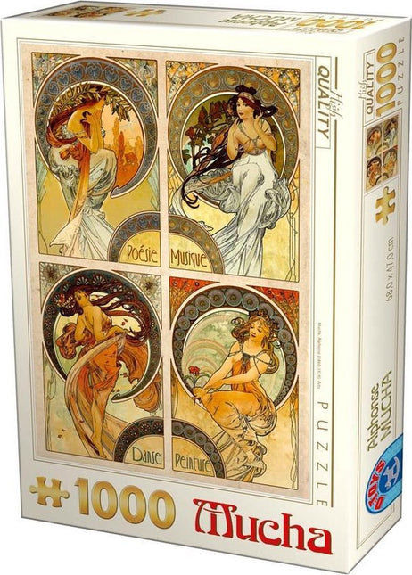 Dtoys Alphonse Mucha Puzzel 1000 Stukjes