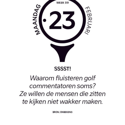 Edicola Golf Scheurkalender 2026