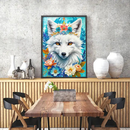 Enjoy Blooming Snow Fox Puzzel 1000 Stukjes