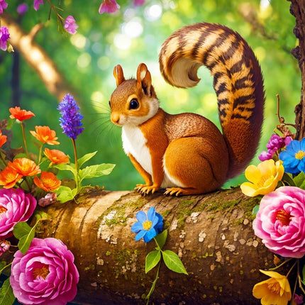Enjoy Blossom Squirrel Puzzel 1000 Stukjes