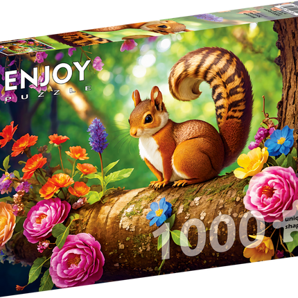 Enjoy Blossom Squirrel Puzzel 1000 Stukjes