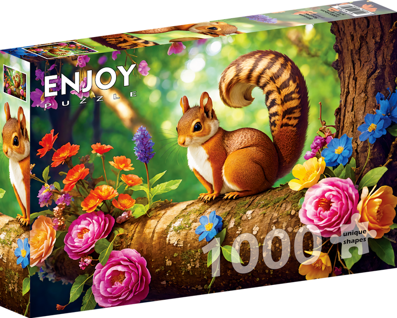 Enjoy Blossom Squirrel Puzzel 1000 Stukjes