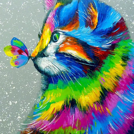 Enjoy Bright Cat and Butterfly Puzzel 1000 Stukjes