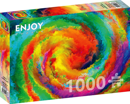 Enjoy Colorful Gradient Swirl Puzzel 1000 Stukjes