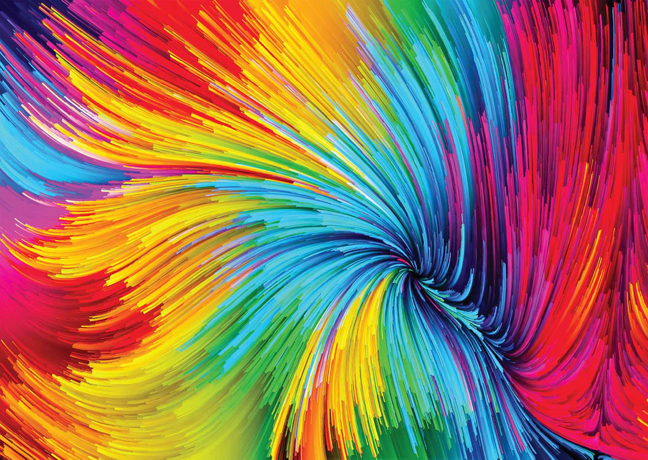 Enjoy Colorful Paint Swirl Puzzel 1000 Stukjes