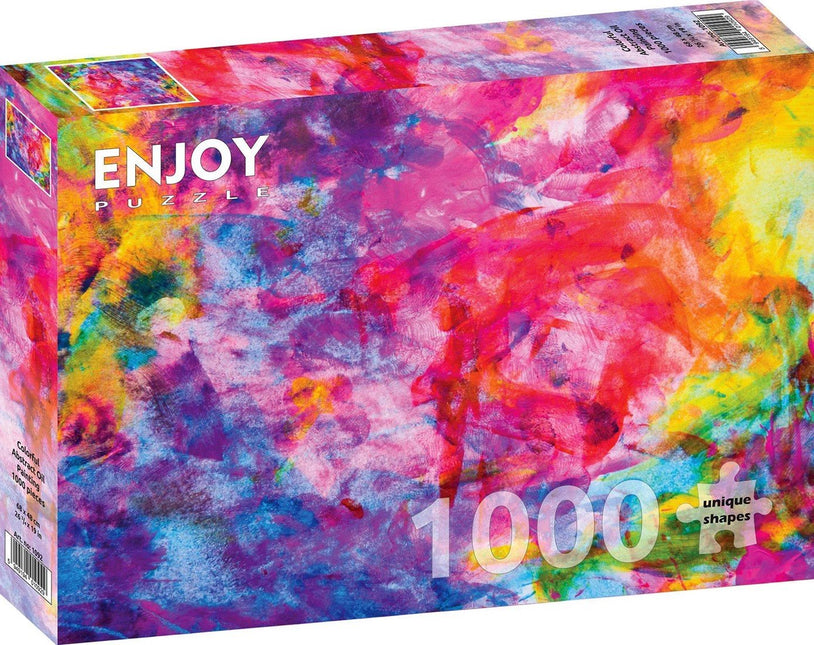 Enjoy Colourful Abstract Oil Painting Puzzel 1000 Stukjes