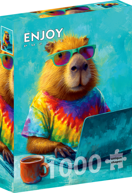 Enjoy Cool Capybara Puzzel 1000 Stukjes
