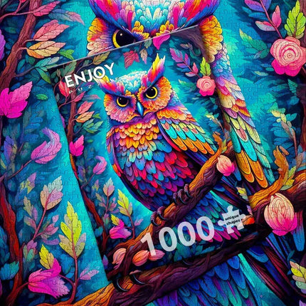 Enjoy Dazzling Owl Puzzel 1000 Stukjes