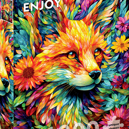 Enjoy Flower Garden Fox Puzzel 1000 Stukjes
