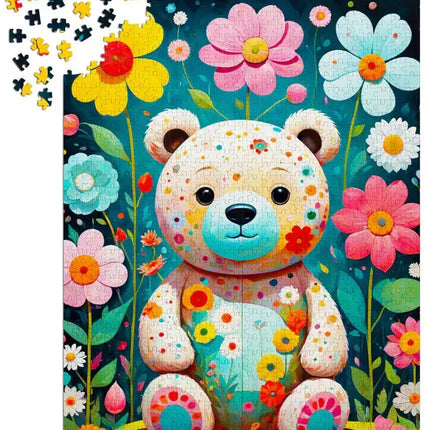 Enjoy Flower Teddy Bear Puzzel 1000 Stukjes