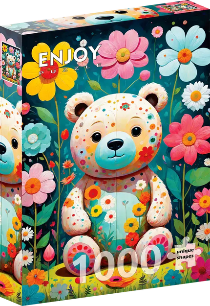 Enjoy Flower Teddy Bear Puzzel 1000 Stukjes