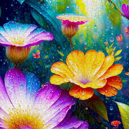 Enjoy Flowers in the Rain Puzzel 1000 Stukjes