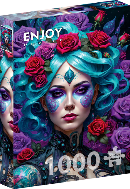 Enjoy Gothic Flowers Portrait Puzzel 1000 Stukjes