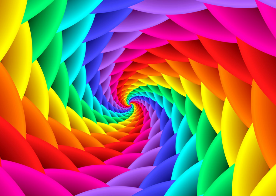 Enjoy Gradient Rainbow Swirl Puzzel 1000 Stukjes