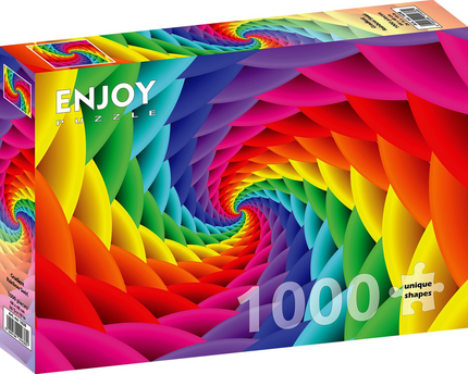 Enjoy Gradient Rainbow Swirl Puzzel 1000 Stukjes