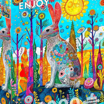 Enjoy Hare's Whimsical Land Puzzel 1000 Stukjes