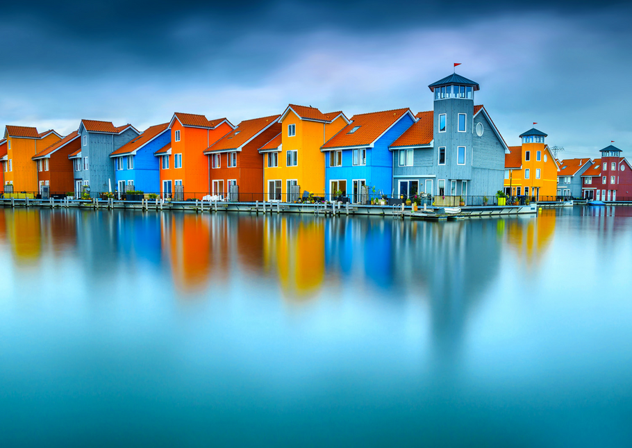 Enjoy Houses on Water - Groningen Nederland Puzzel 1000 Stukjes