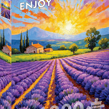 Enjoy Lavender Sunset Puzzel 1000 Stukjes