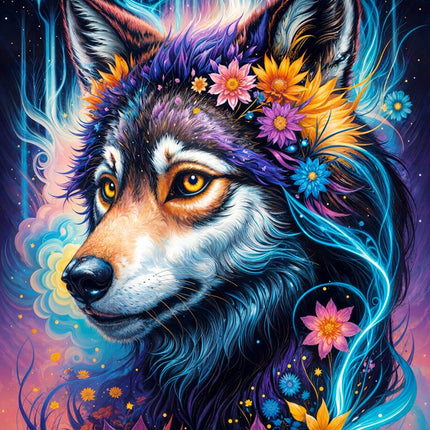 Enjoy Magical Wolf Portrait Puzzel 1000 Stukjes