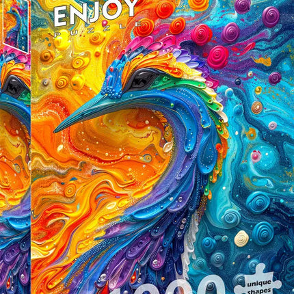 Enjoy Marble Feathers Puzzel 1000 Stukjes