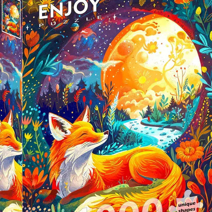 Enjoy Moon Fox Puzzel 1000 Stukjes