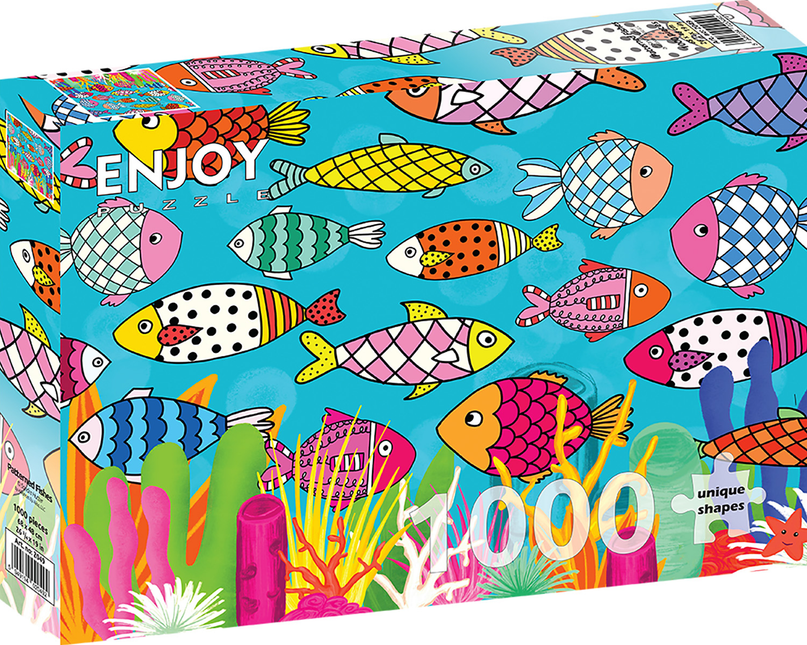 Enjoy Patterned Fishes Puzzel 1000 Stukjes
