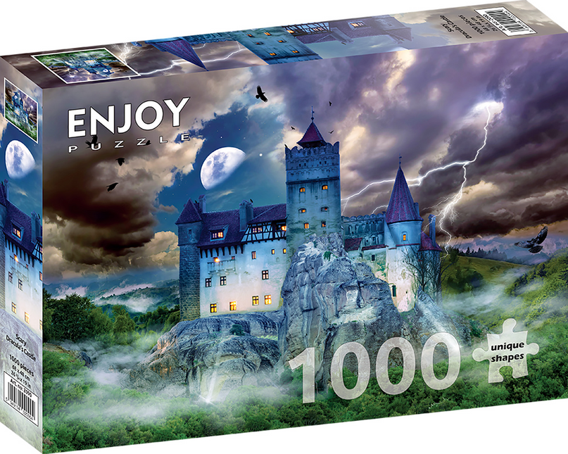 Enjoy Spooky Night at Dracula's Castle Puzzel 1000 Stukjes
