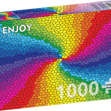 Enjoy Stained Glass Rainbow Burst Puzzel 1000 Stukjes