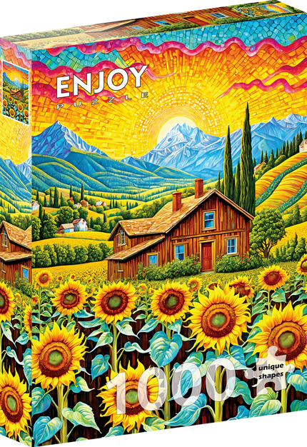 Enjoy Sunflower House Puzzel 1000 Stukjes
