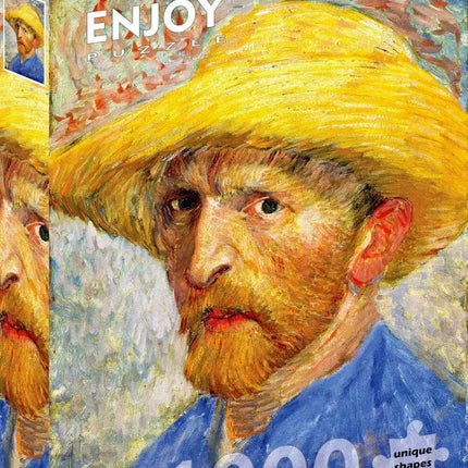 Enjoy Vincent Van Gogh: Self-portrait with a Straw Hat Puzzel 1000 Stukjes