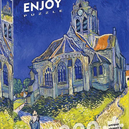 Enjoy Vincent Van Gogh: The Church in Auvers-sur-Oise Puzzel 1000 Stukjes