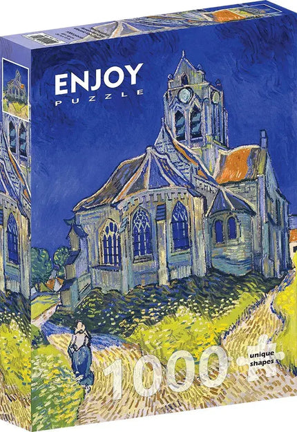 Enjoy Vincent Van Gogh: The Church in Auvers-sur-Oise Puzzel 1000 Stukjes