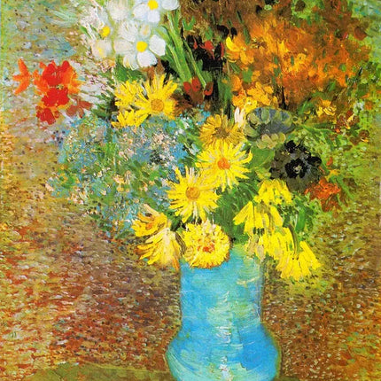 Enjoy Vincent Van Gogh: Vase with Daisies and Anemones Puzzel 1000 Stukjes
