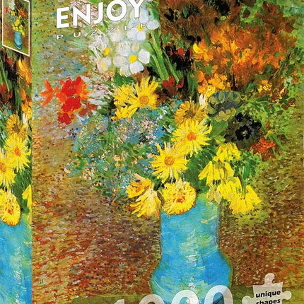 Enjoy Vincent Van Gogh: Vase with Daisies and Anemones Puzzel 1000 Stukjes