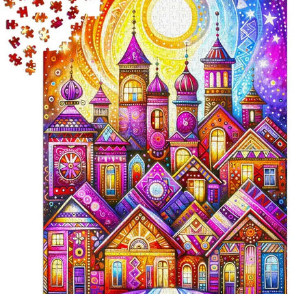 Enjoy Violet Town Puzzel 1000 Stukjes