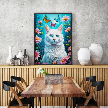 Enjoy White Cat Puzzel 1000 Stukjes