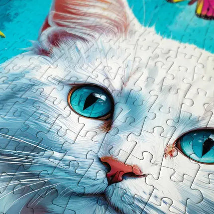 Enjoy White Cat Puzzel 1000 Stukjes