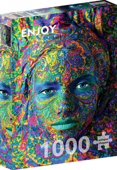 Enjoy Woman with Color Art Makeup Puzzel 1000 Stukjes