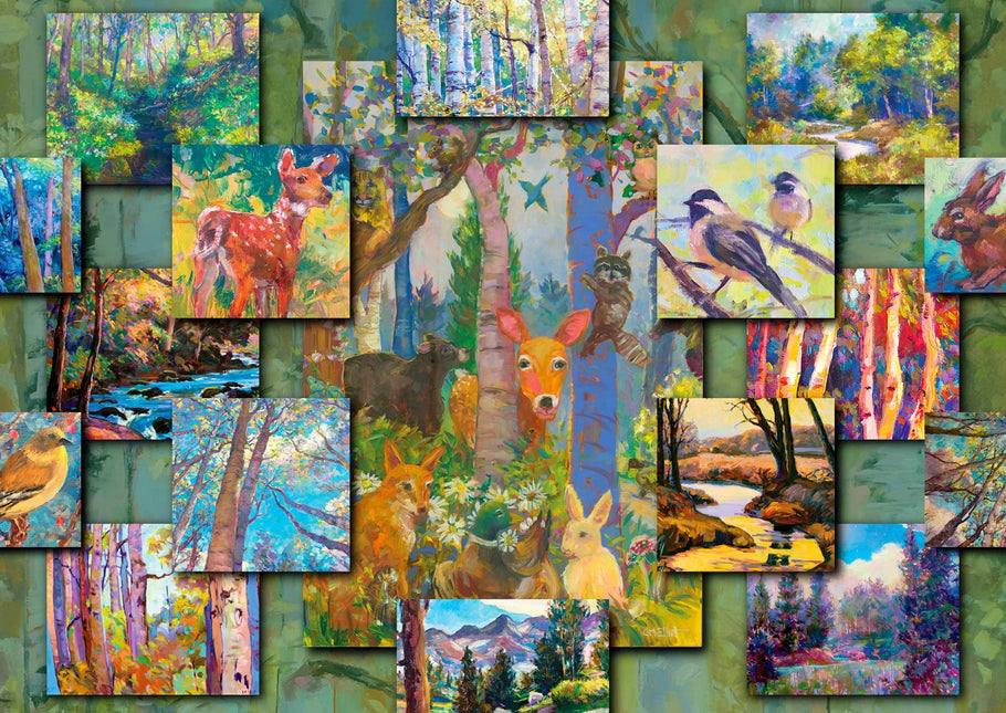 Enjoy Woodland Collage Puzzel 1000 Stukjes