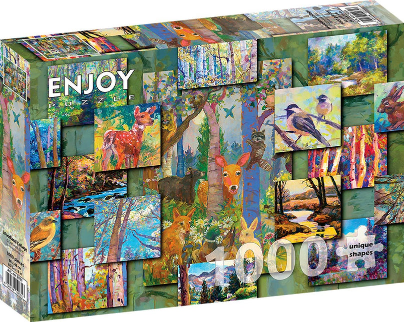 Enjoy Woodland Collage Puzzel 1000 Stukjes