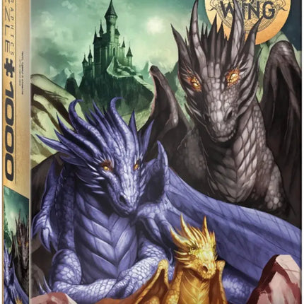 Eurographics Fourth Wing - Tairn, Sgaeyl and Andarna Puzzel 1000 Stukjes