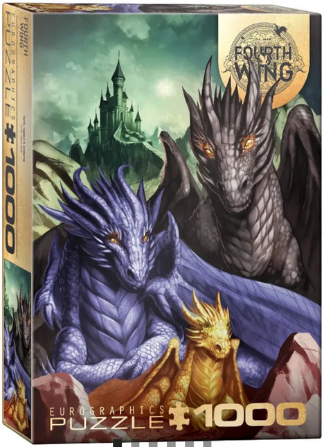 Eurographics Fourth Wing - Tairn, Sgaeyl and Andarna Puzzel 1000 Stukjes
