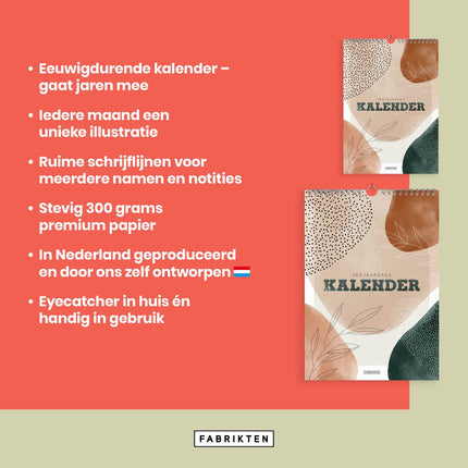 Fabrikten A5 Verjaardagskalender Zen